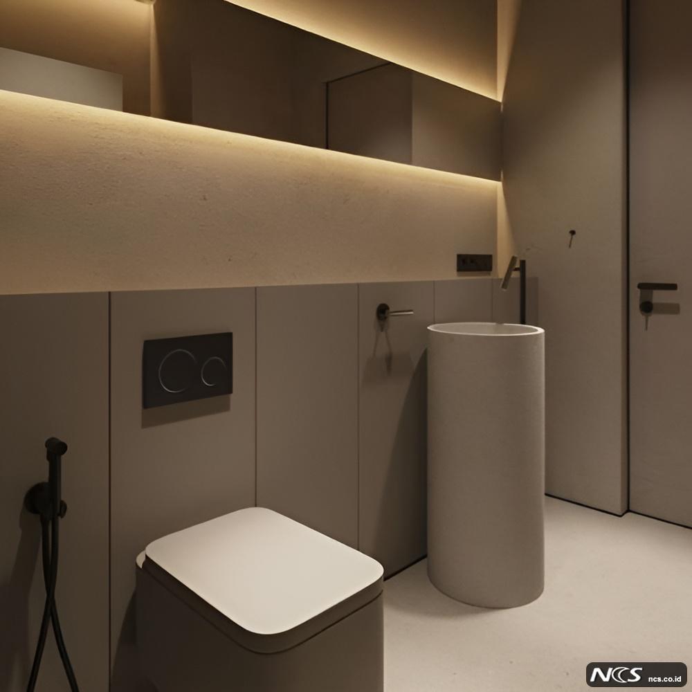 Minimalist Toilet - Grawisa Residence